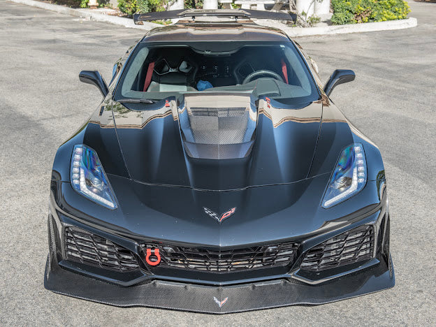 2019 CHEVROLET CORVETTE C7 ZR1 CARBON FIBER HOOD VENT COWL LOUVER